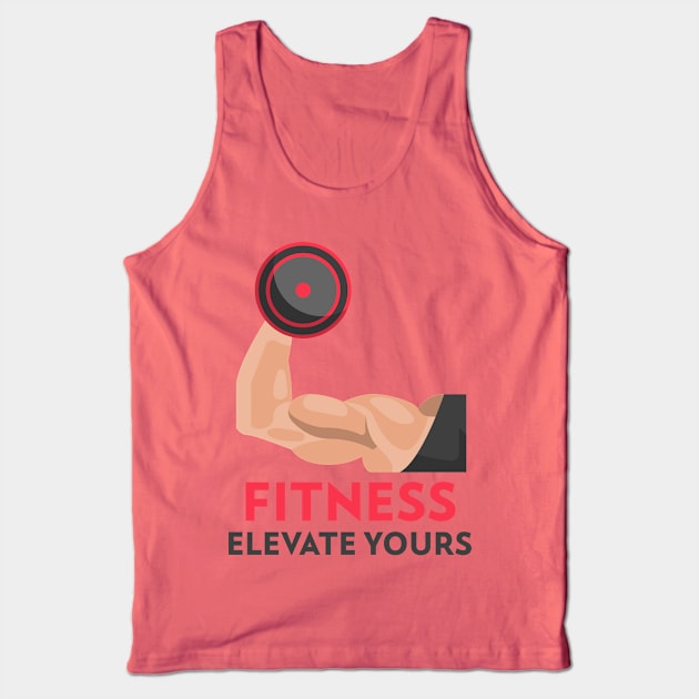 Fitness Elevate Yours Fitness Motivation Tank Top by Brindle & Bale